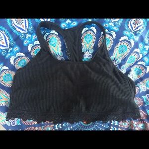 FINAL PRICE Aerie Black Ribbed Lace Bralette